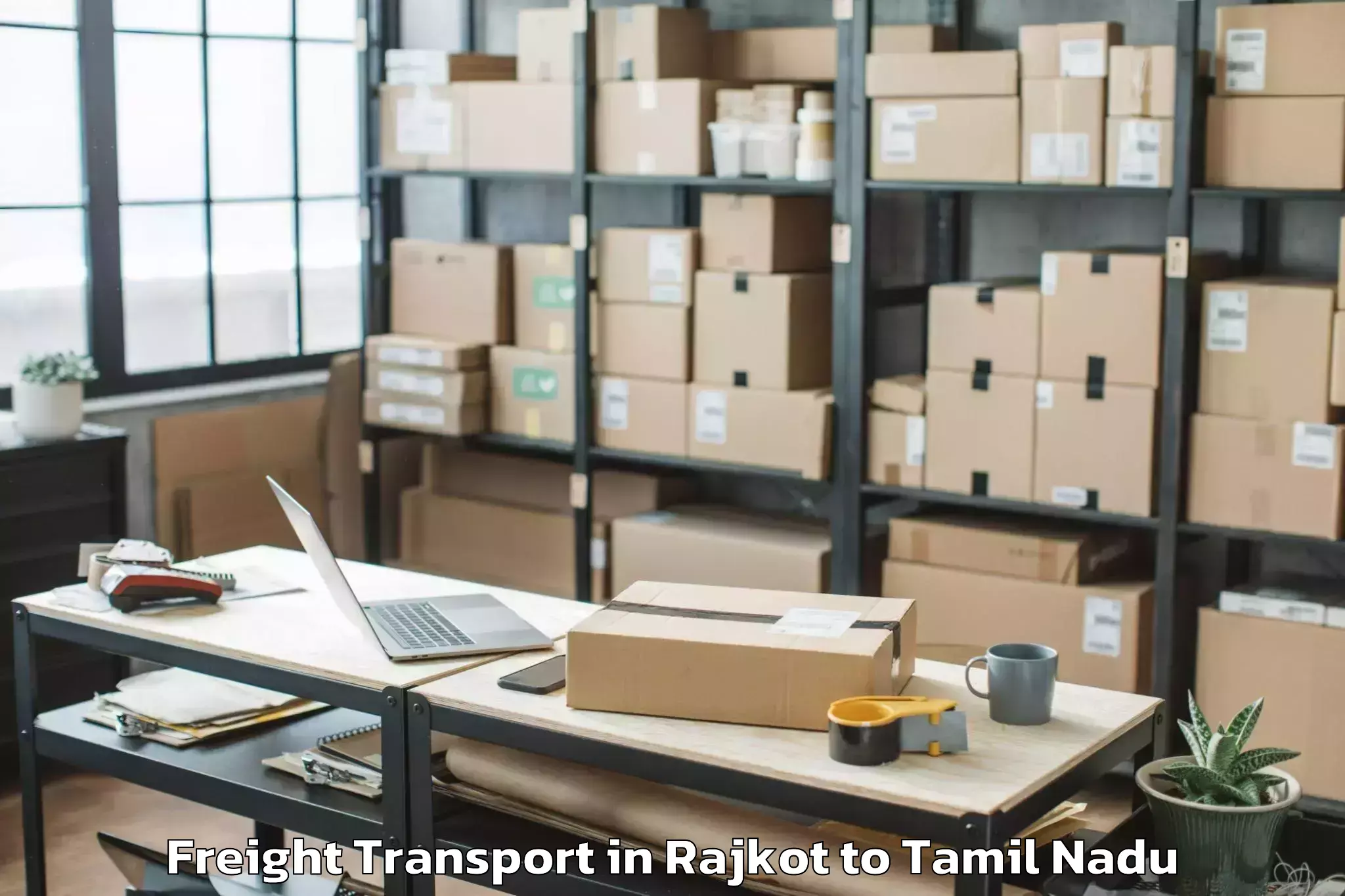 Trusted Rajkot to Ambur Freight Transport